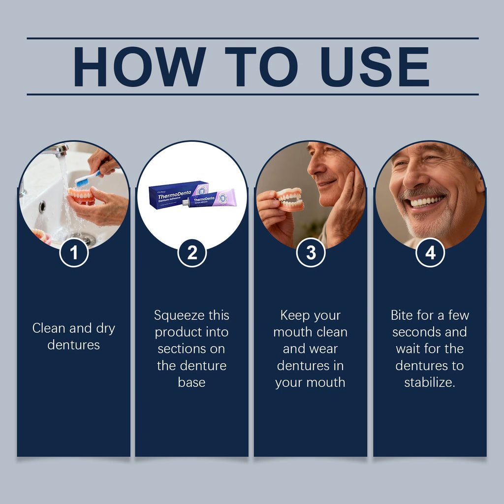 Denture Adhesive Cream – Strong Hold for False Teeth | HIP Denture Adhesive Cream HIP
