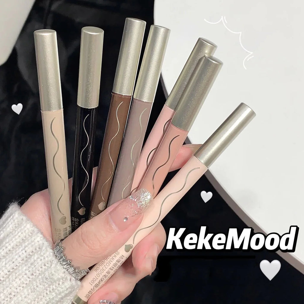 0.01mm Ultra-thin Waterproof Liquid Glitter Eyeliner Korean Makeup for Women Quick Dry Lying Silkworm Lower Eyelash Pen Cosmetic HIP