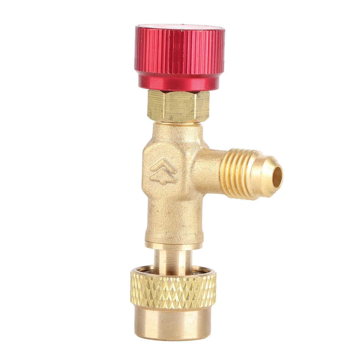 1/4''‑5/16'' Brass Flow Control Valve for Refrigerant Charging Hose R410A HIP Default Title