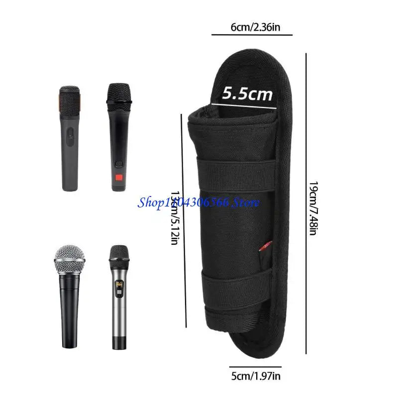 Heavy Duty Microphone Protective Case – Nylon Travel Bag Microphone Carry Case HIP