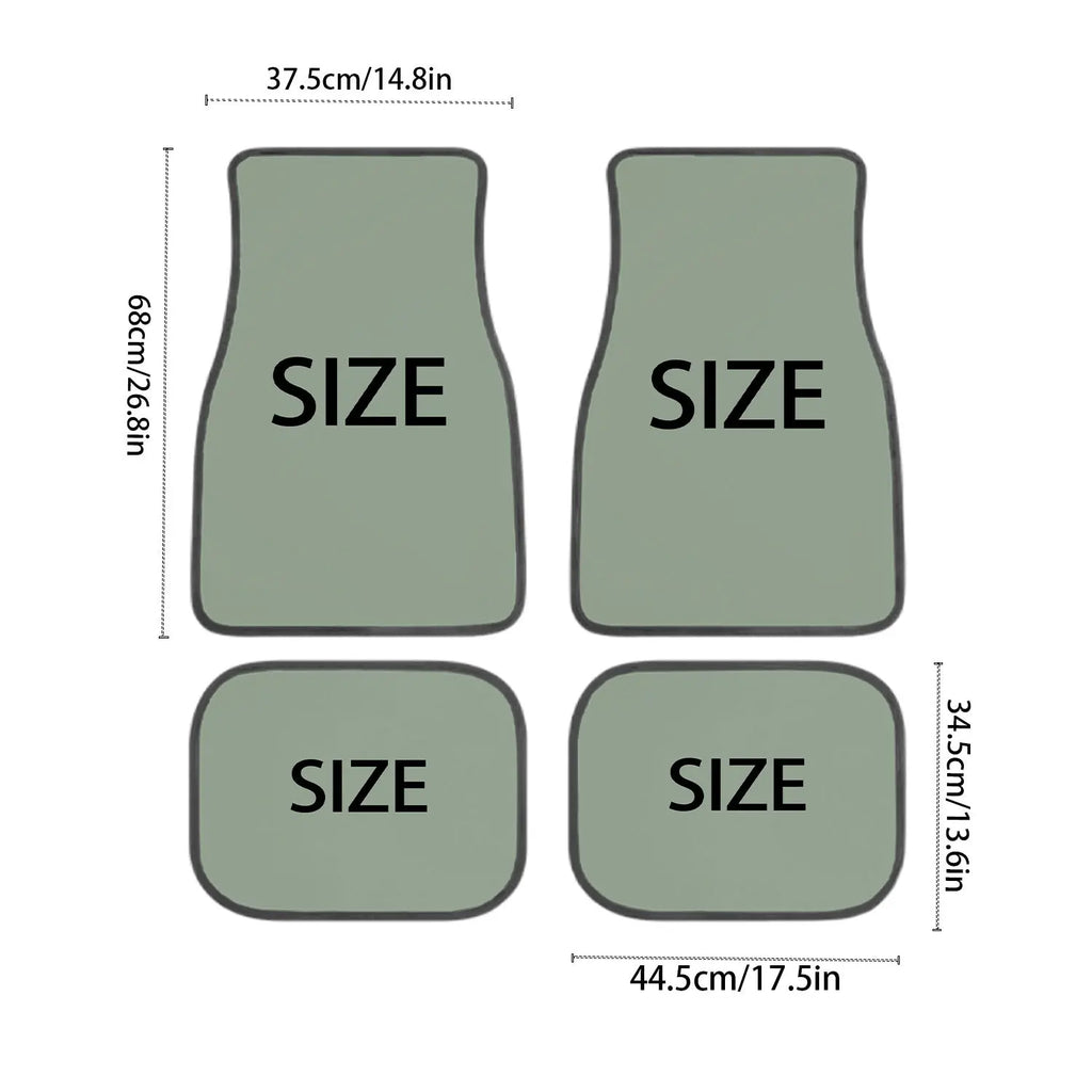Leopard Butterfly Car Floor Mats – 4-Piece Universal Set Car Floor Mats HIP