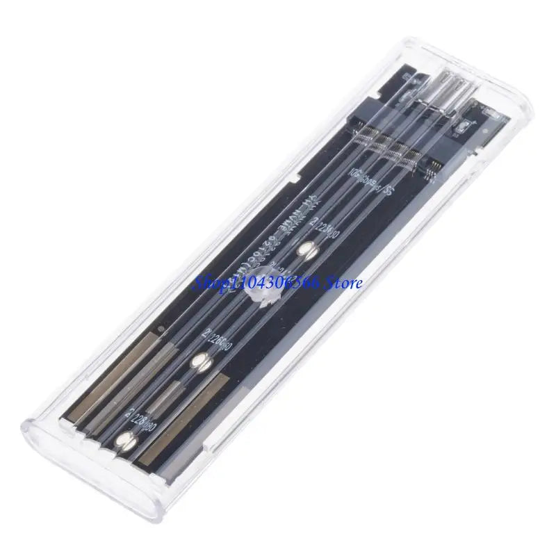 M.2 NVMe SSD Enclosure – Clear Shell, USB 3.0, Up to 10Gbps SSD Drive Enclosure HIP