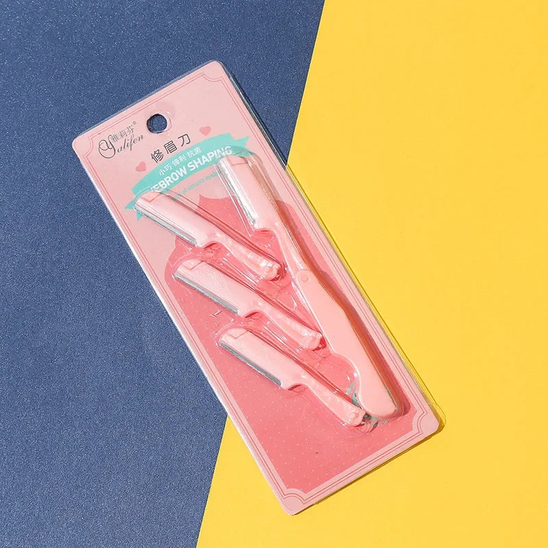 Eyebrow Trimmer Makeup Tools Safe Eye Brow Razor Face Body Hair Removal Shaver Blades Woman Eyebrows Shaping Knife Cosmetic Tool HIP D0554