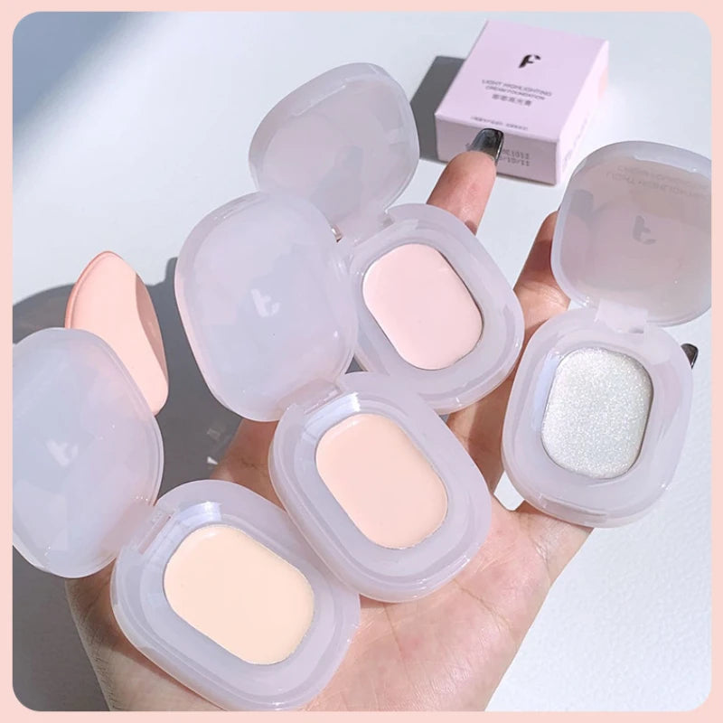 4 Colors Contouring Highlighter Cream Pearlescent Luminizer Waterproof Three-dimensional Face Makeup Illuminator High Gloss HIP