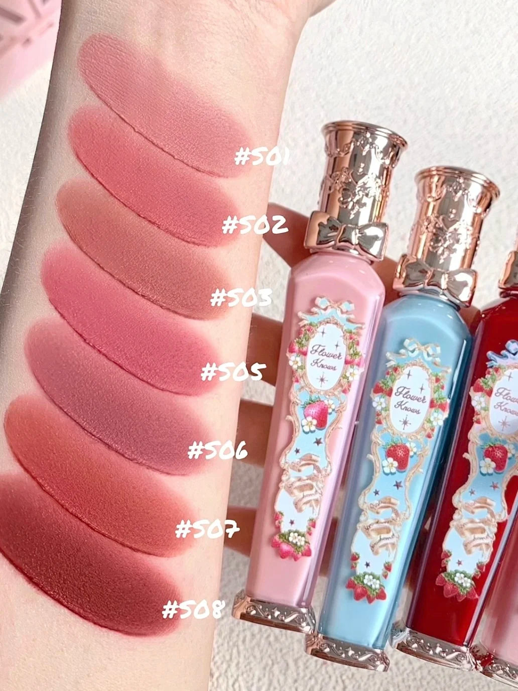 Flower Knows Strawberry Rococo Matte Velvet Lip Cream Matte Lip Cream HIP