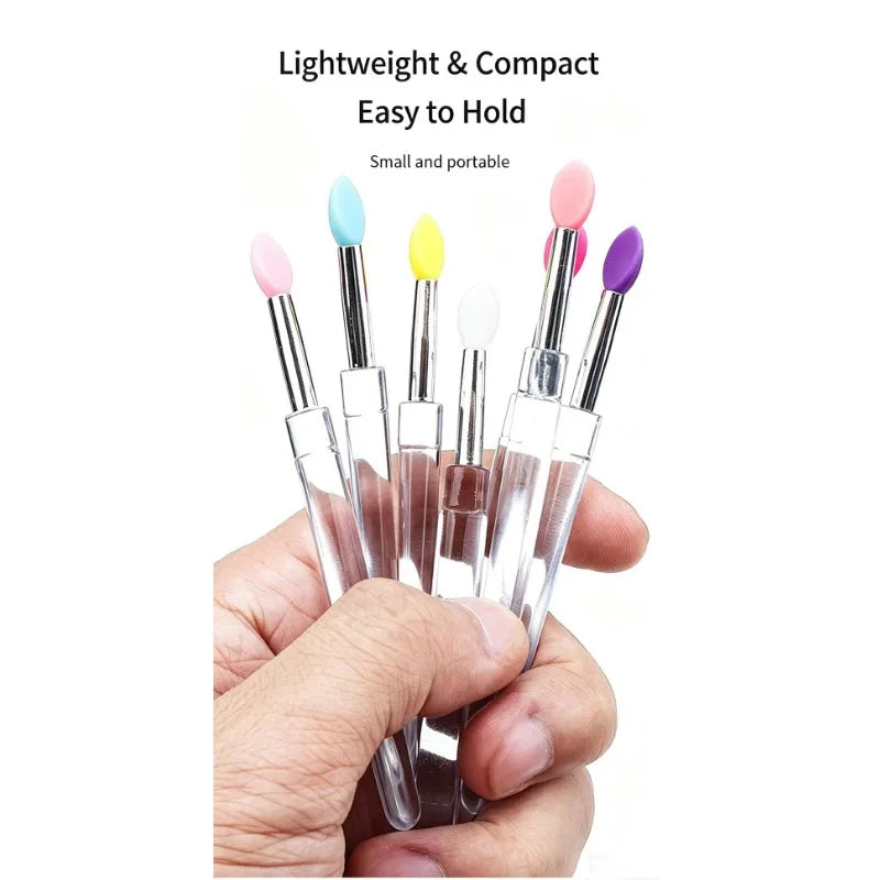 Silicone Nail Art Brush – Chrome Glitter Pigment Applicator Nail Art Applicator HIP
