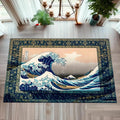 Hokusai Great Wave Area Rug – Ukiyo-e Art Carpet | Non-Slip Decorative Area Rug HIP 1 40X60cm-Felt