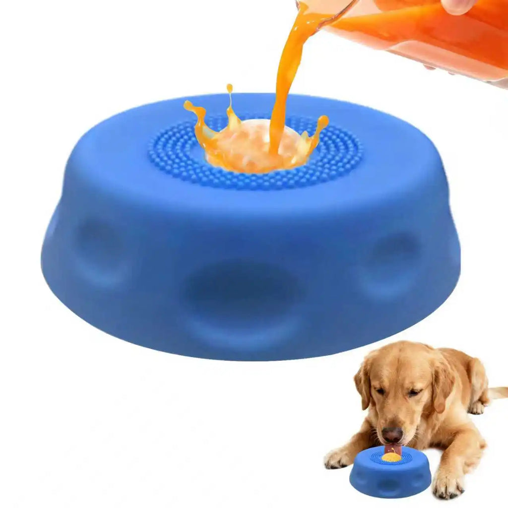 Slow Feeder Dog Lick Bowl – Anti-Slip Silicone & Rolling Ball Dog Slow Feeder Bowl HIP