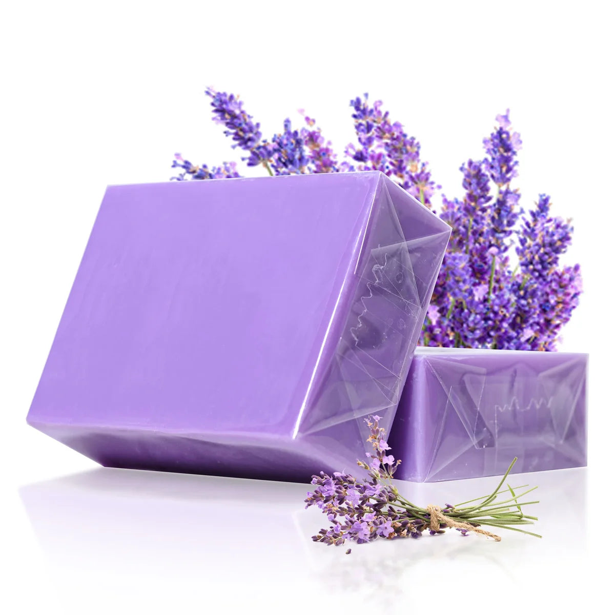 Organic Lavender Essential Oil Handmade Soap 100g | LUXURYTO Handmade Soap Bar HIP