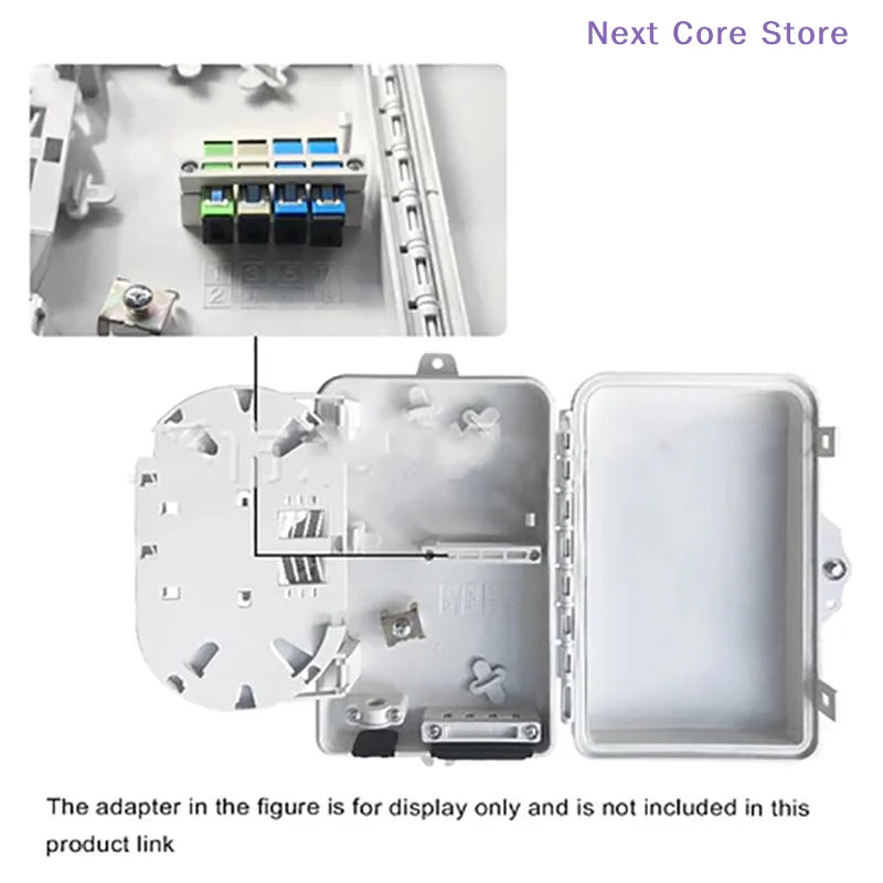 4-Core FTTH Fiber Optic Terminal Distribution Box – IP65 Fiber Optic Terminal Box HIP