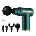 Portable Muscle Massage Gun – LED Touch Screen & Rechargeable Percussion Massage Gun HIP Green Button