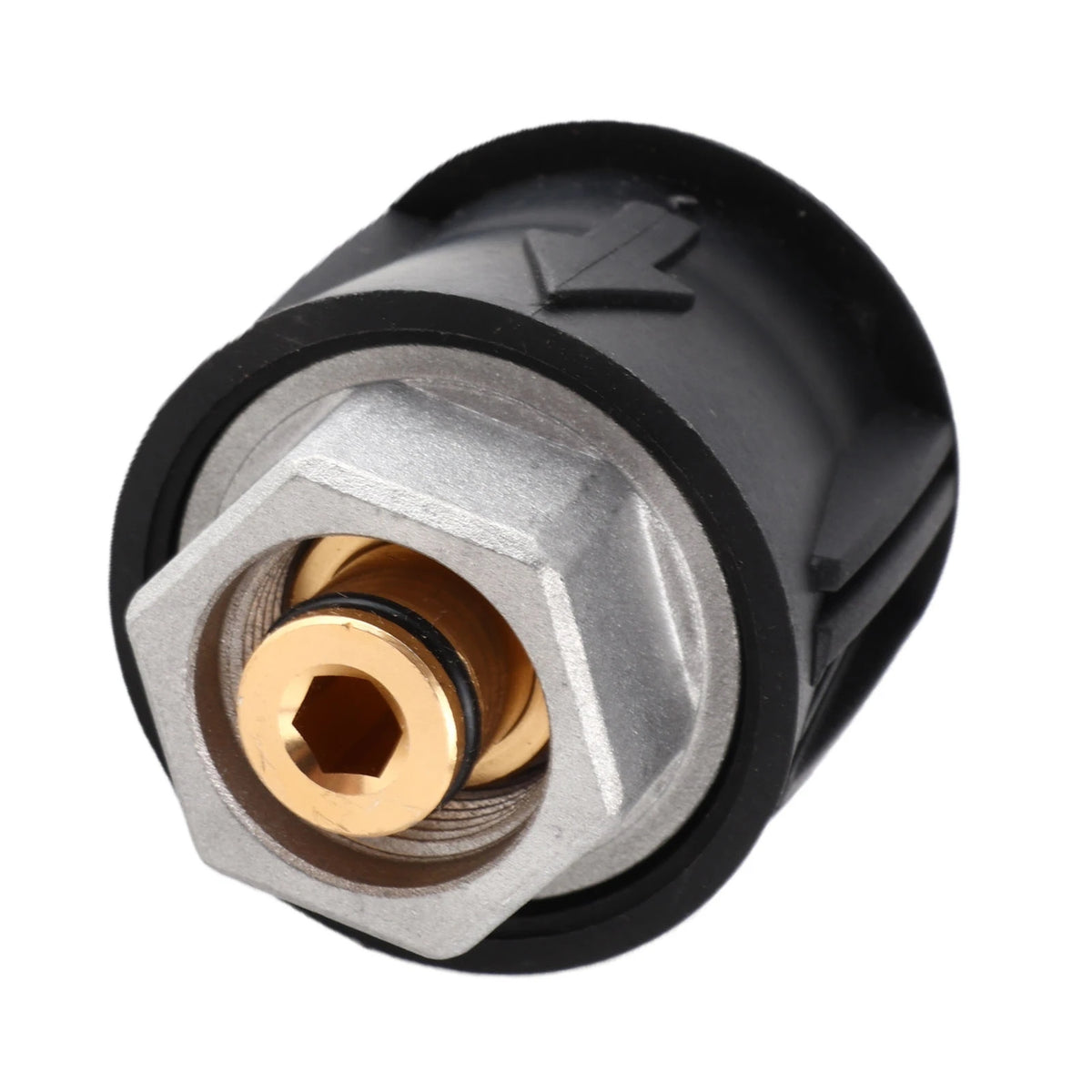 M22 14MM Pressure Washer Adapter Lightweight Leakproof Efficient Cleaning Aluminum Pressure Washer Quick Connector for Garden HIP