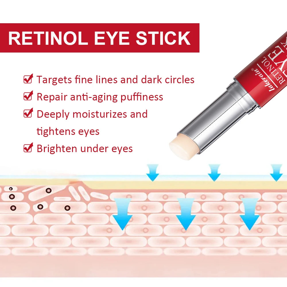 Retinol Eye Cream Lightening Dark Circles Firming Skin Instant Eye Repair Serum Stick for women Women Eyes Care HIP