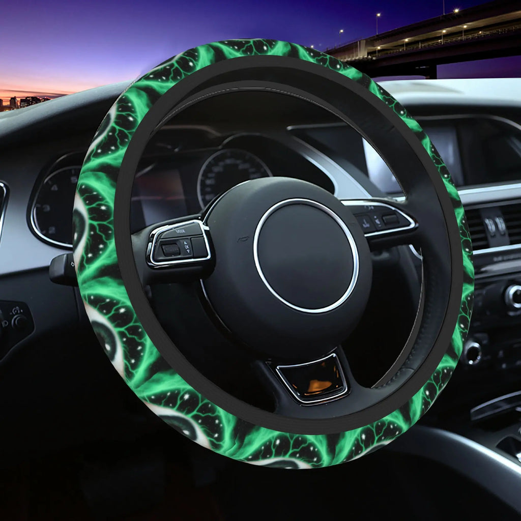 Cosmic Nebula Bling Fabric Steering Wheel Cover – Non-Slip Steering Wheel Cover HIP 1