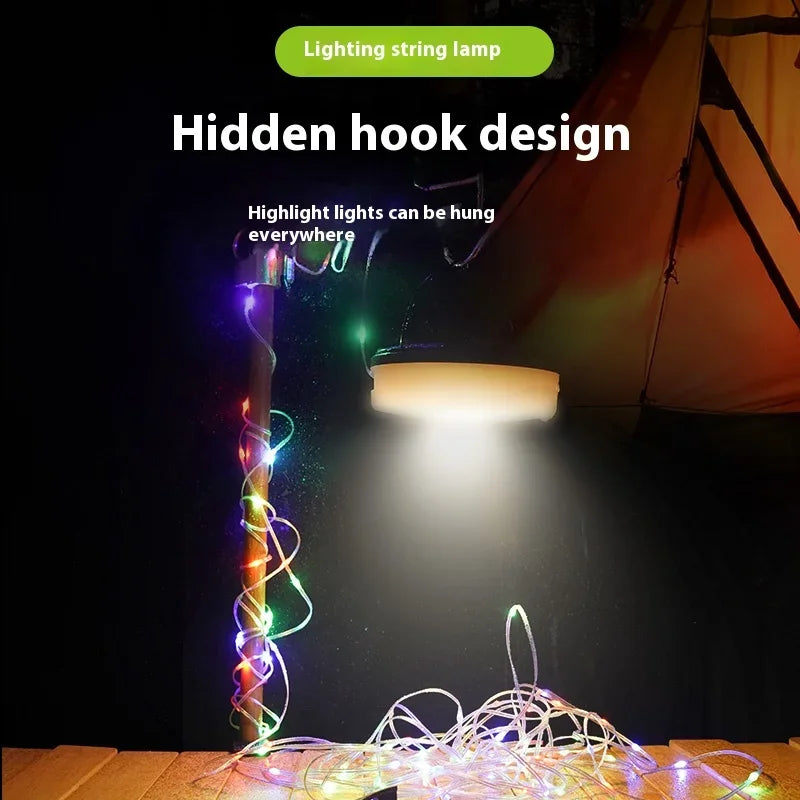 ESMARTER Solar Camping String Lights 10m RGB LED Waterproof Solar String Lights HIP