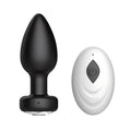 Silicone Vibrating Anal Plug & Clitoral Stimulator – Remote Vibrating Anal Plug HIP Black