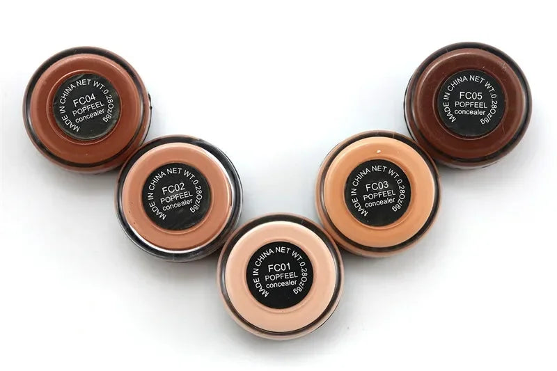 Popfeel Full Cover Concealer Hide Blemish Creamy MakeUp Face Lip Eye Foundation Makeup Contouring Corrector Make Up HIP