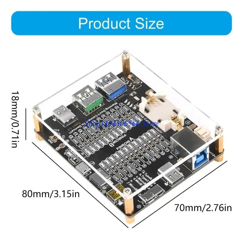 USB Cable Tester Board – 24 LED, USB 2.0 3.0 & Type-C USB Cable Tester HIP
