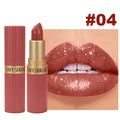 SAM SUGAR Metallic Glitter Lipstick – Shimmer & Waterproof Metallic Glitter Lipstick HIP 04 Full Size
