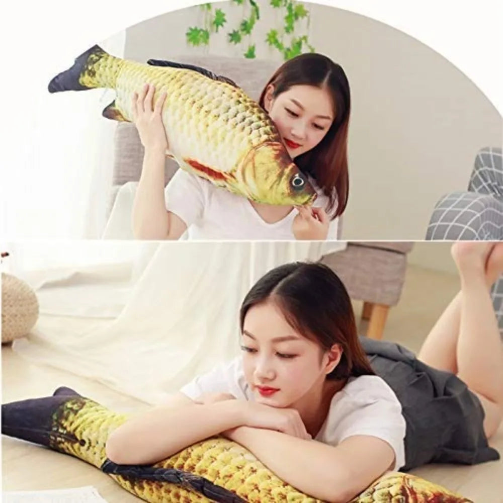 3D Realistic Fish Plush Toy Pillow – Soft Stuffed Cushion Fish Plush Pillow HIP