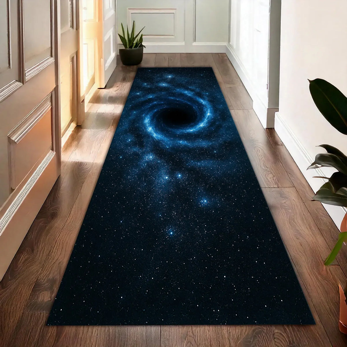Galaxy Black Hole Kitchen Runner Rug – Non-Slip & Washable Kitchen Runner Rug HIP