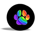 Rainbow Paw Print Spare Tire Cover – Polyester SUV & Truck Spare Tire Cover HIP Acquiesce 16 in