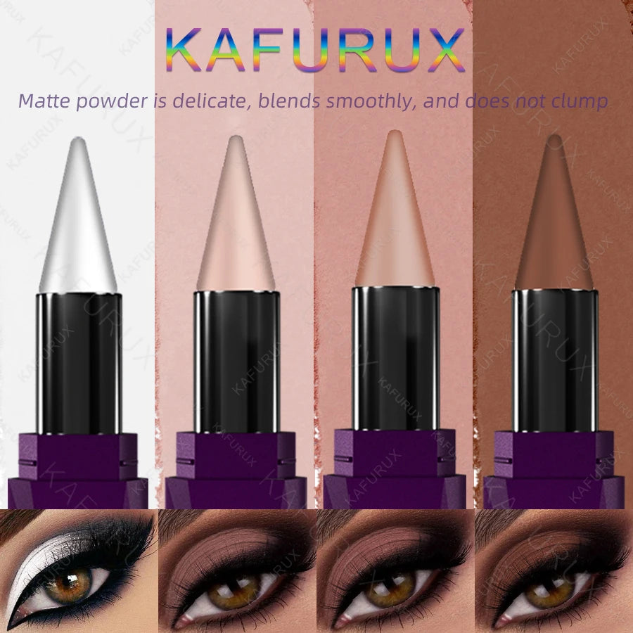 4 Colors Matte Eyeshadow Stikc Eye Shadow Pen Waterproof Nude Eye Makeup Gifts White Pinke Brown Natural Eye Cosemtic Beauty HIP