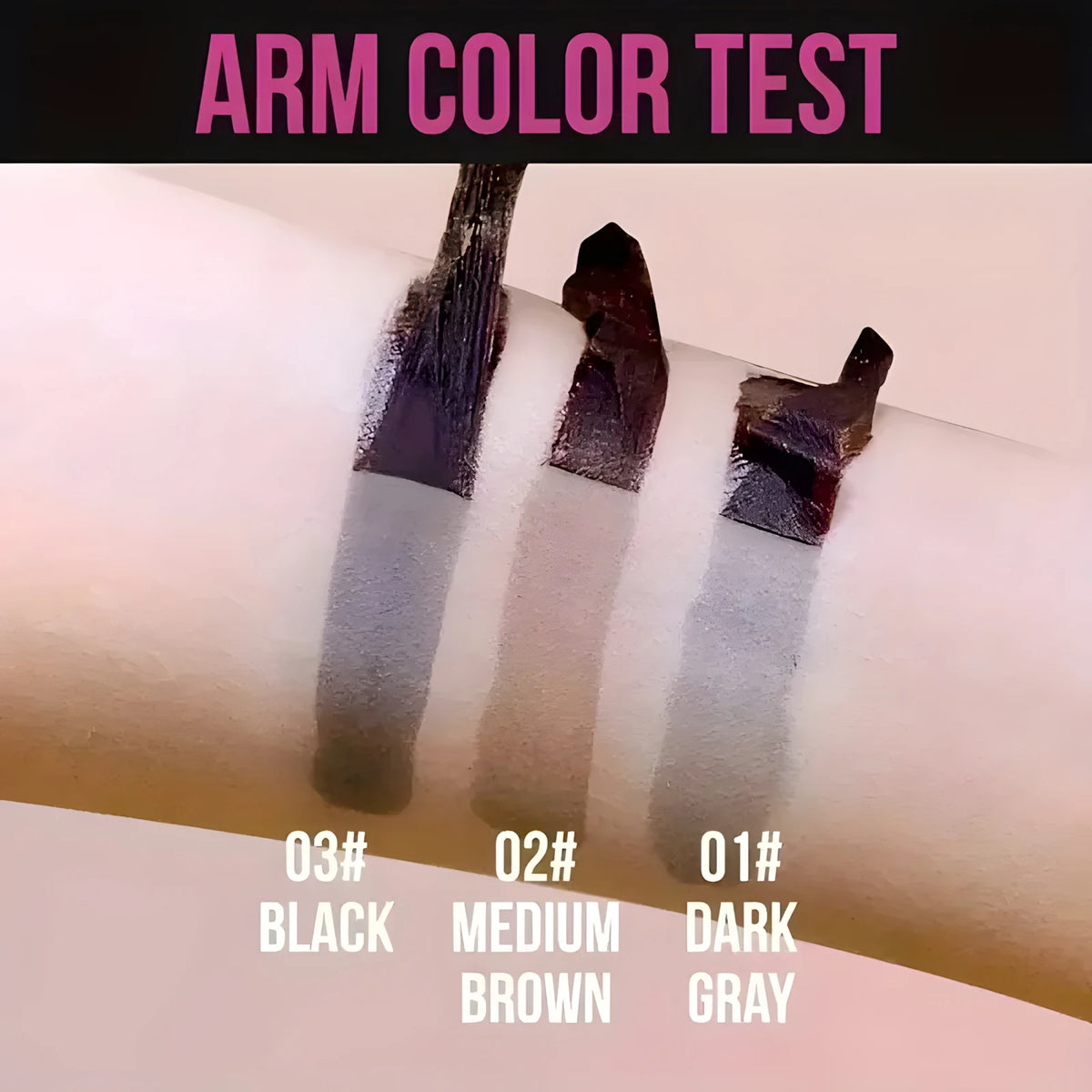Waterproof Tattoo Brow Peel Off Tint with Stencils - Semi-Permanent Eyebrow Tint Lasts Up to 3 Days - Easy to Apply and Long-Las HIP