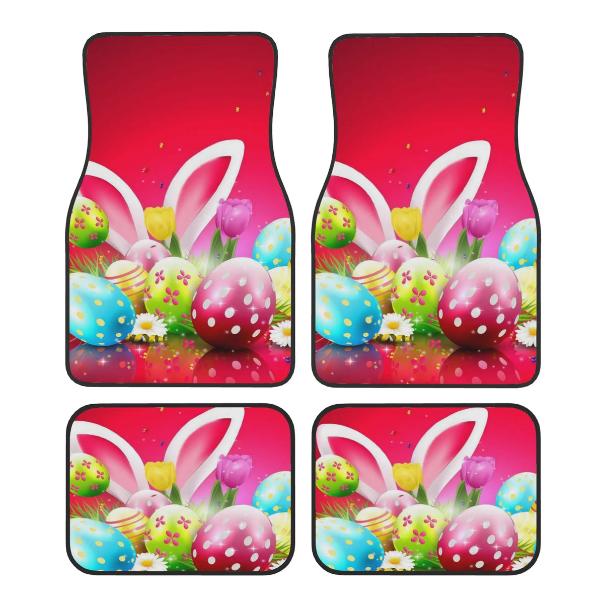 Easter Bunny Car Floor Mats Set of 4 – Festive Design Car Floor Mats HIP 1
