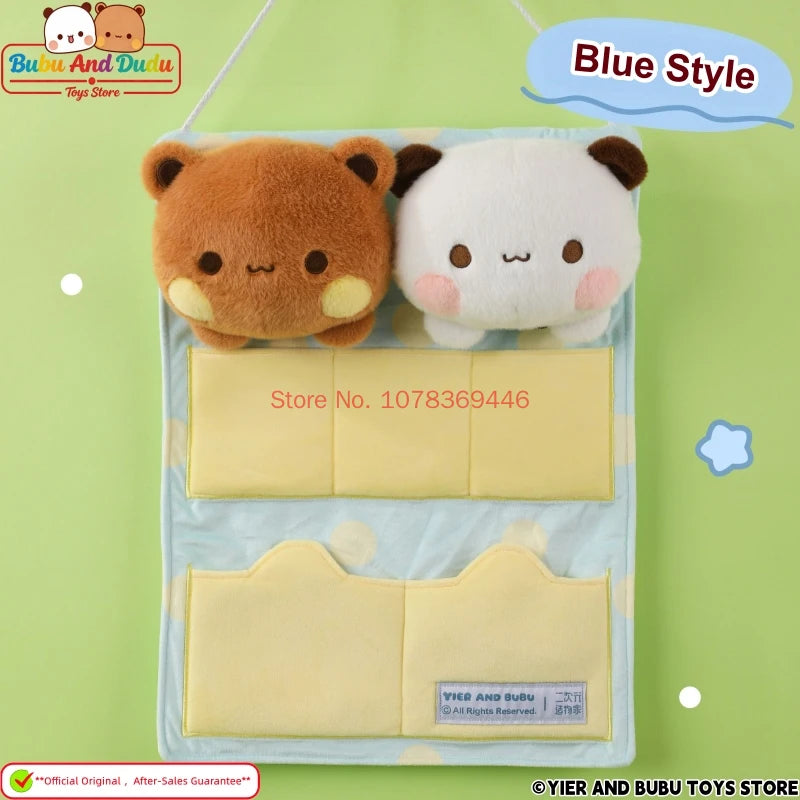 Bubu & Dudu Panda Plush Wall-Mounted Hanging Storage Bag Plush Hanging Organizer HIP