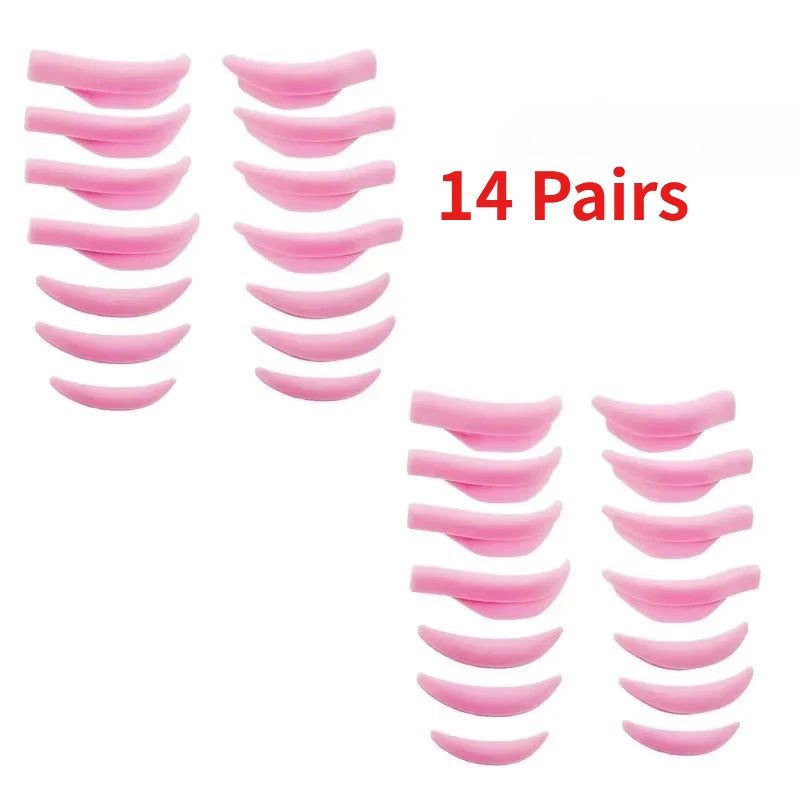 Reusable Silicone Lash Lift Shield Pads – 5/7/14 Pairs Lash Lift Shield Pads HIP C780-Pink 14Pairs