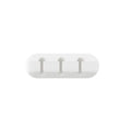 NNBILI Silicone Cable Organizer Clips – Desk Wire Management Cable Management Clips HIP white 3 holes