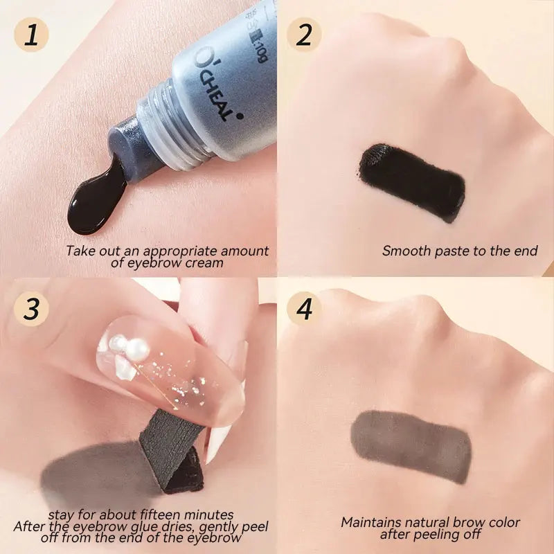 Long-lasting Eyebrow Gel Makeup Semi-permanent Waterproof ColorSweat-proof Film Forming Dye Eyebrow Cream Tint Cosmetics HIP