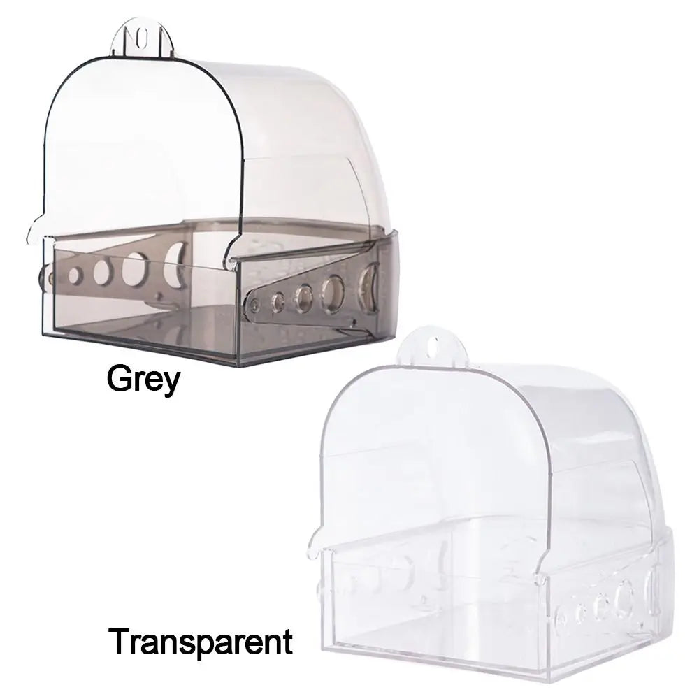Wall-Mount Parrot Bath Tub – Drawer Style Bird Bath Box Bird Bath Box HIP