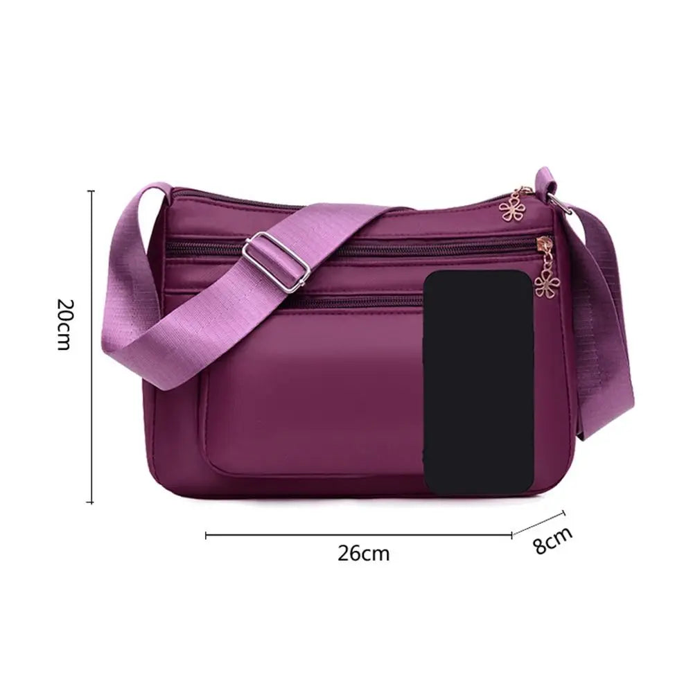 Women's Nylon Shoulder Bag – Large Capacity Waterproof Sling Nylon Shoulder Bag HIP