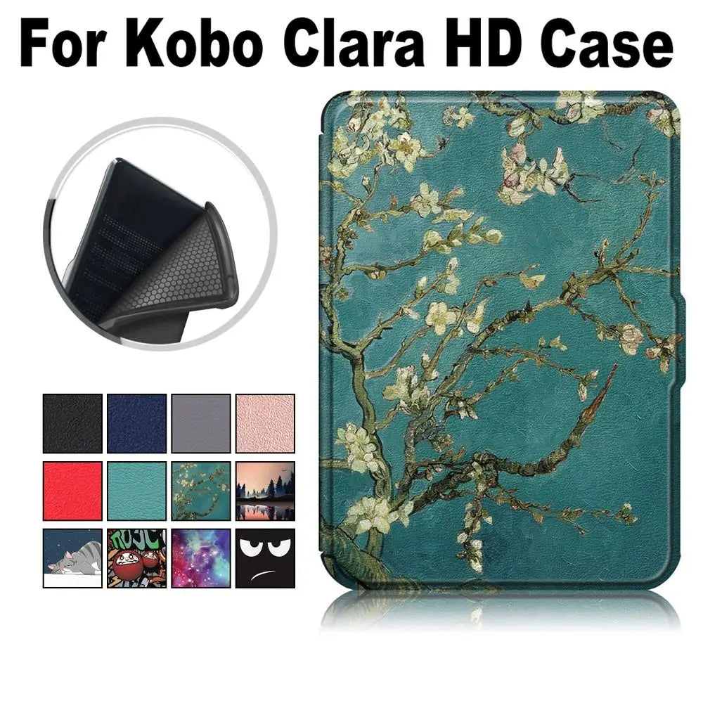 Kobo Clara HD 2018 Smart Case – Auto Sleep/Wake, Shockproof E-Reader Folio Case HIP