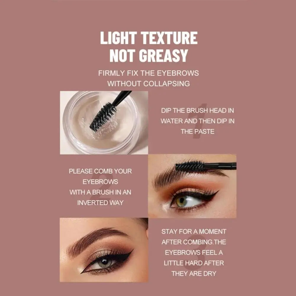 SAM SUGAR Waterproof Eyebrow Gel – Long-Lasting Brow Wax Eyebrow Styling Gel HIP