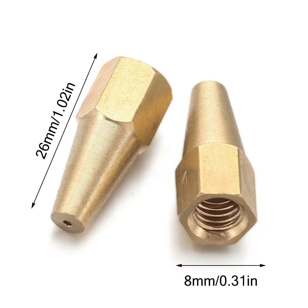 H01-2 Pure Copper Brazing Torch Nozzle Set – 5 Tips (#1–#5) Brazing Torch Nozzle HIP