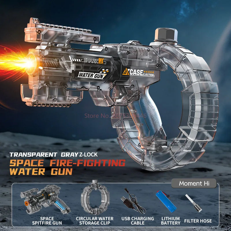 Electric Auto Water Gun – Glitter LED Lights for Pool & Beach Electric Water Gun HIP