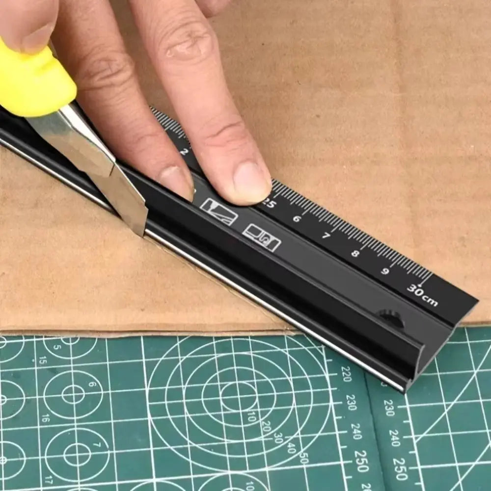 Aluminum Straight Ruler Anti-Cut Non-Slip | 20/30/45cm Measuring Straight Ruler HIP