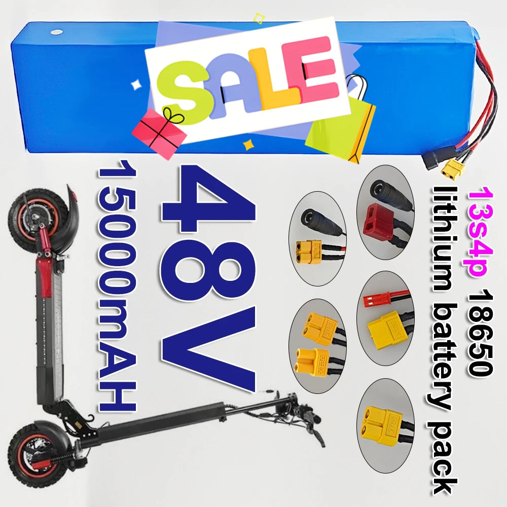 48V 15Ah 13S4P Lithium-Ion Battery Pack for Citycoco Scooters Scooter Battery Pack HIP