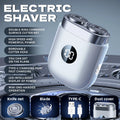 Men's Mini Twin-Blade Electric Shaver – USB Rechargeable Electric Shaver HIP WHITE