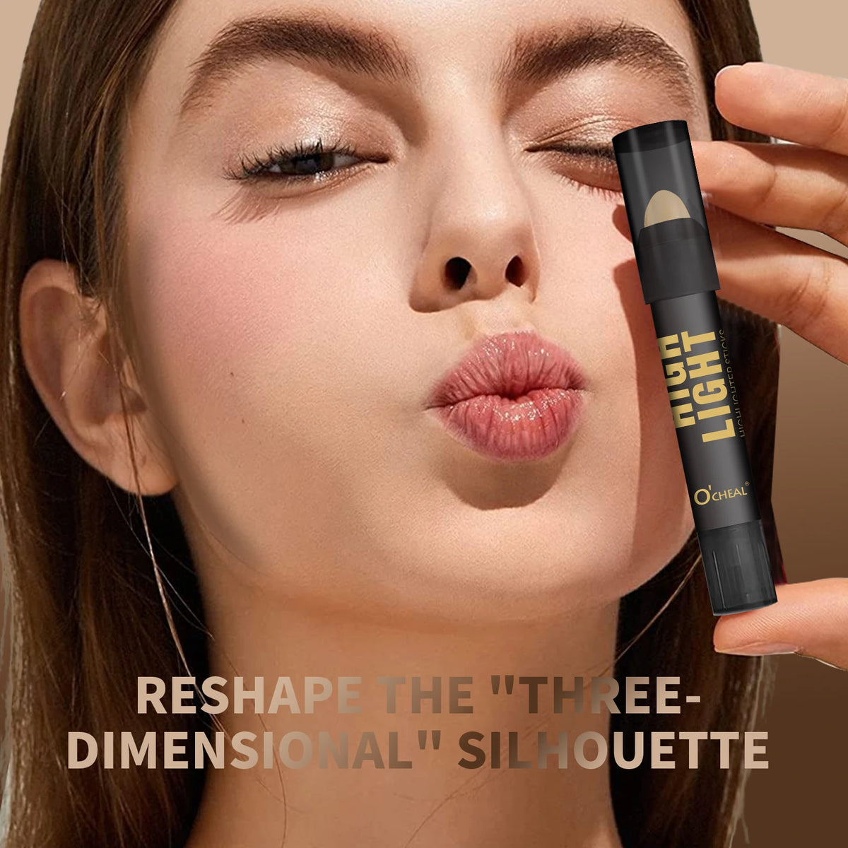 OCHEAL Contour Stick Highlighter & Concealer for Face Sculpting Contour Highlighter Stick HIP