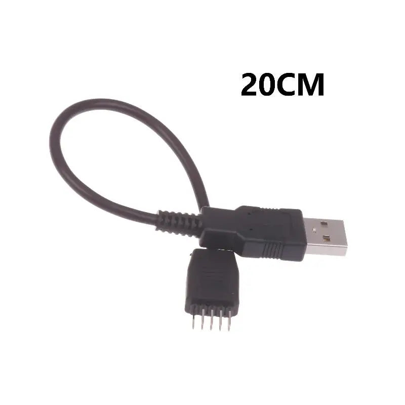 Bluetooth USB-A to 9-Pin Motherboard Extension Cable for PC USB Motherboard Cable HIP 20cm