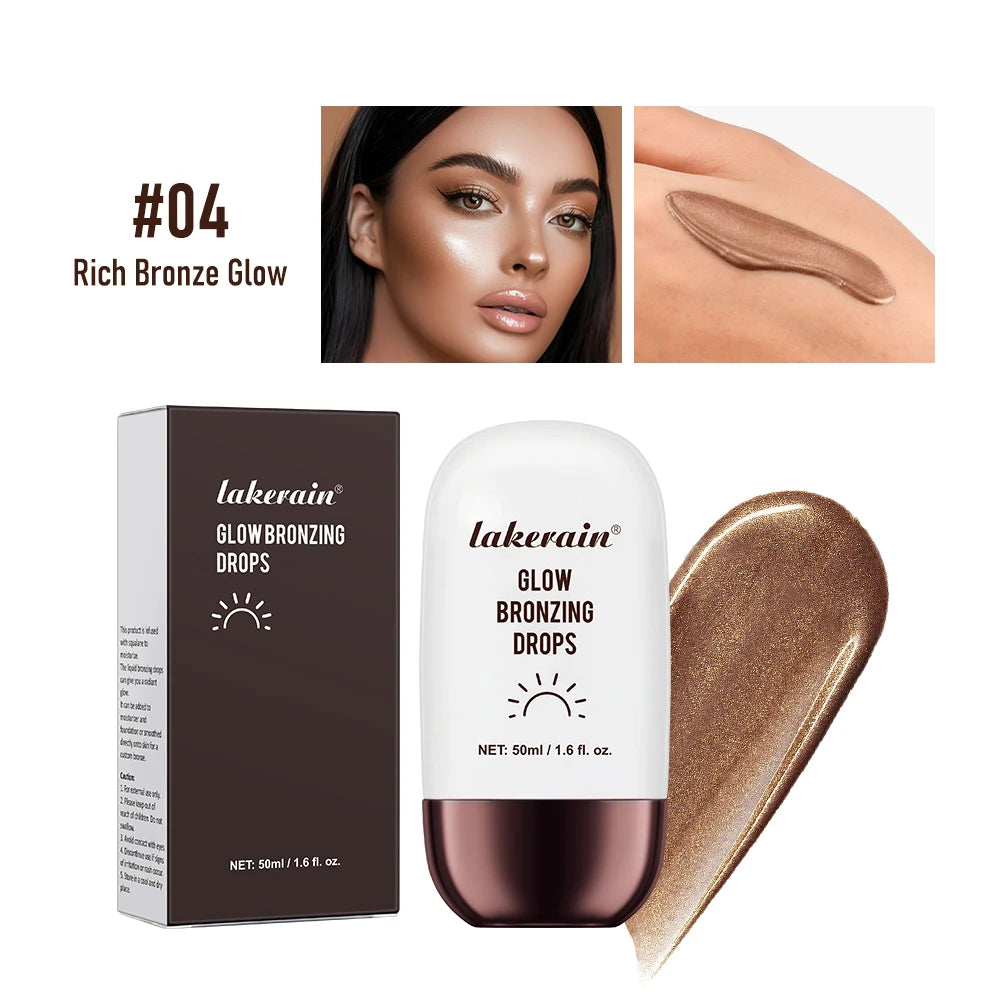 Glow Bronzing Drops Face Peptide Serums Liquid Bronzer Cream Hydrating Makeup For An Everyday Radiant Glow Summer Glow HIP 4