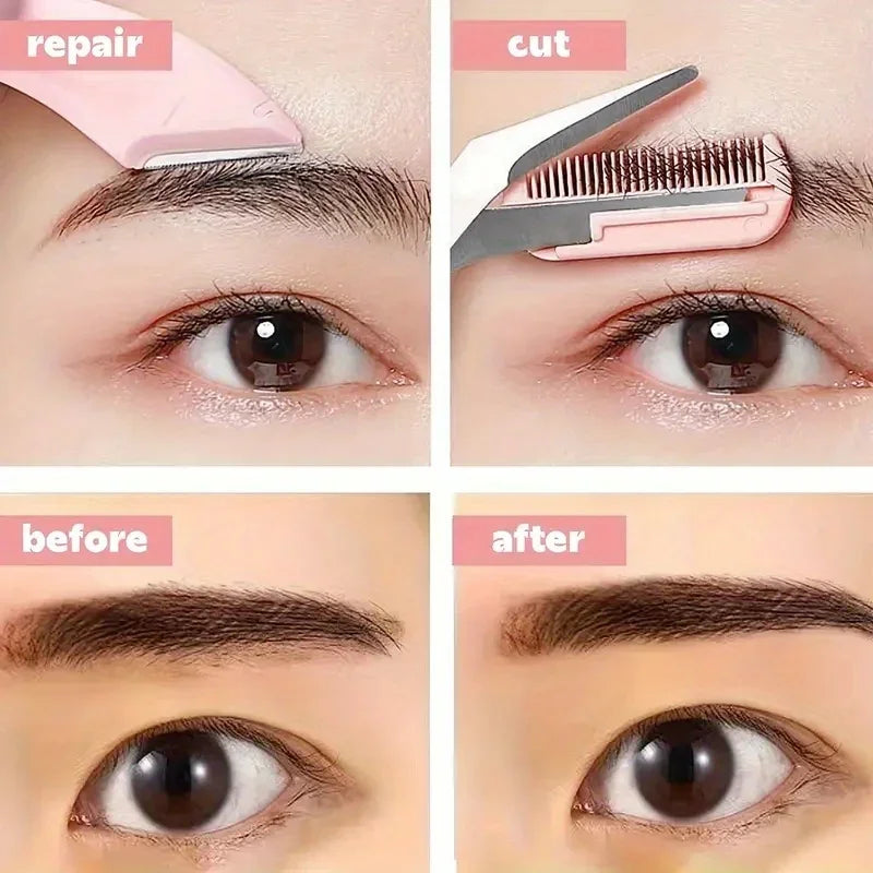 RUZOFO Eyebrow Trimmer Kit – Razor, Scissors & Comb Eyebrow Trimmer Kit HIP