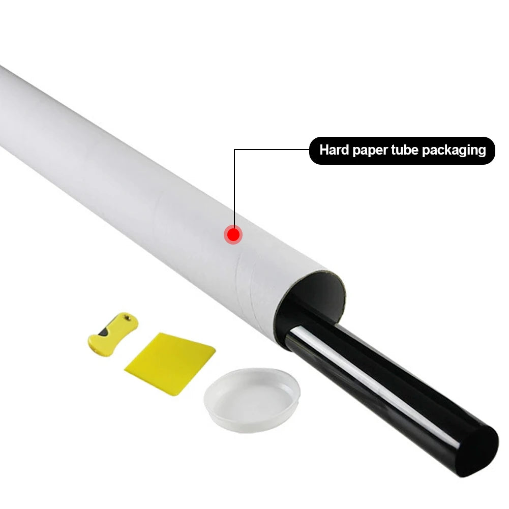 300x50cm Black Car Window Film Roll Car Auto Home Self Adhesive Glass Tint Privacy UV Protector Window Sticker Sun Shade Film HIP Hard Paper package 5 percent