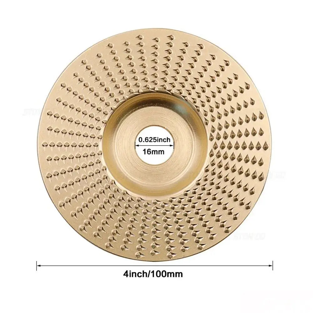 Wood Carving Grinding Disc for Angle Grinder – Arc/Flat/Bevel Grinding Abrasive Disc HIP