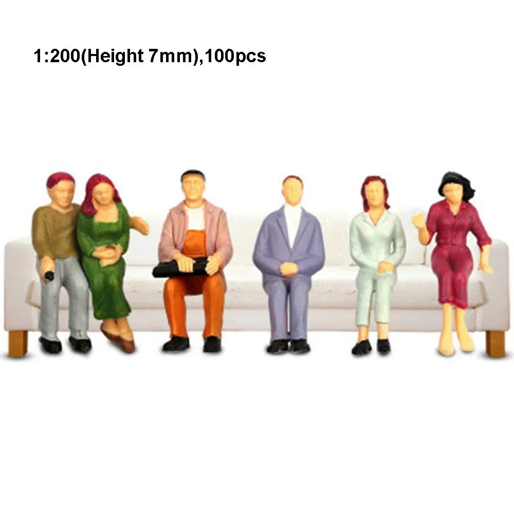 Scale Model People Figures 1:25–1:200 | ABS Miniatures Scale Model Figures HIP 1-200 100pcs