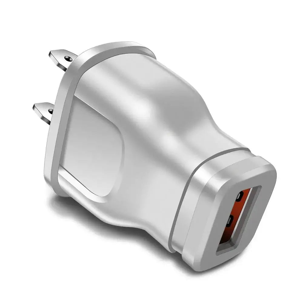 5V/1A Universal USB Wall Charger – US & EU Travel Adapter USB Wall Charger HIP US White